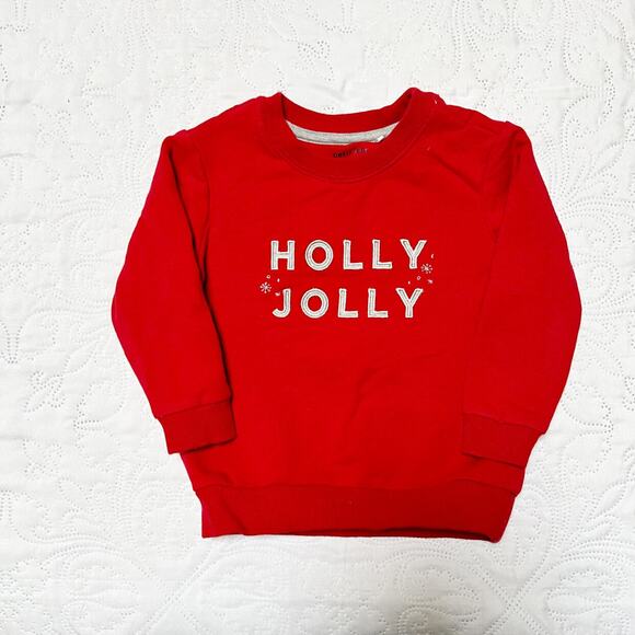 Petit Lem Holly Jolly Sweatshirt Size 18m - Picture 2 of 5